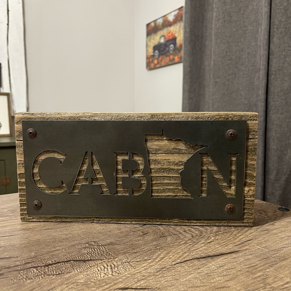 Cabin sign